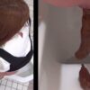 黒ギャルトイレ