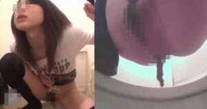 洋式便器なのに、ウンコ座りで脱糞する女達